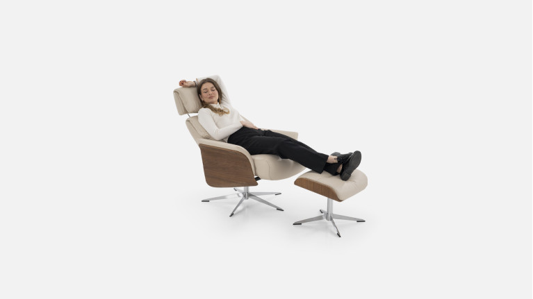 Fauteuil relaxation manuelle cuir JULIO | Confort et élégance