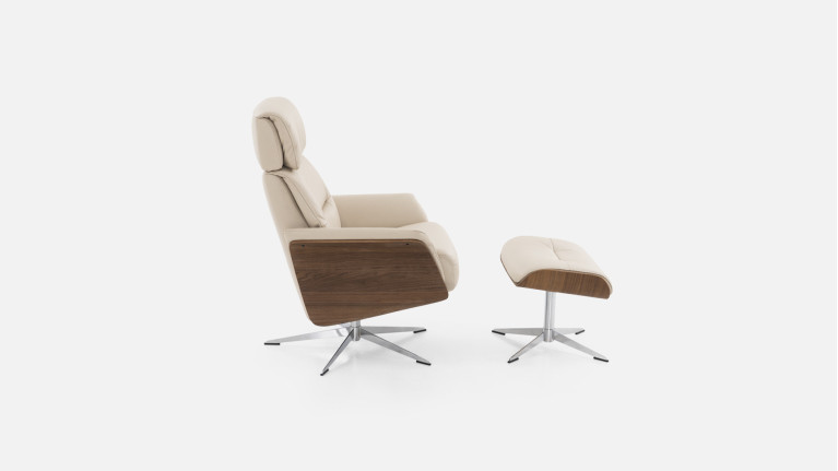 Fauteuil relaxation manuelle cuir JULIO | Confort et élégance