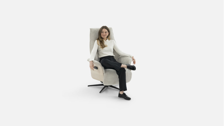 Fauteuil relax électrique tissu LONDON | Technologie et bien-être