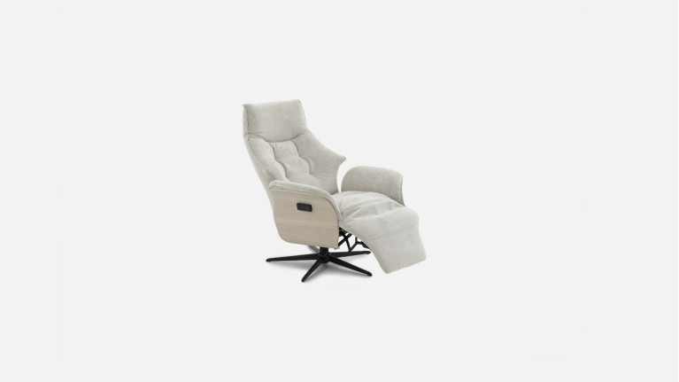 Fauteuil relax électrique tissu LONDON | Technologie et bien-être