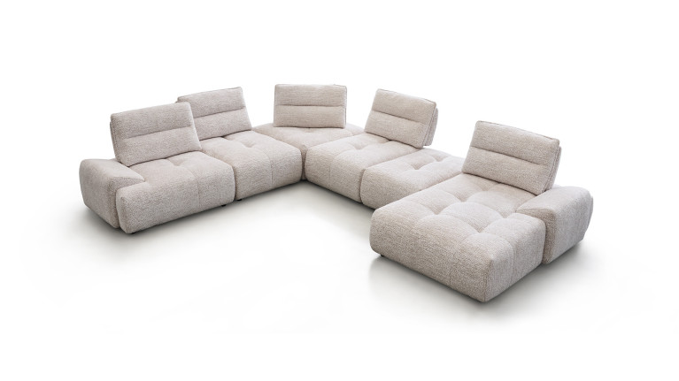 Canapé d'angle tissu ANITA | Élégance et confort