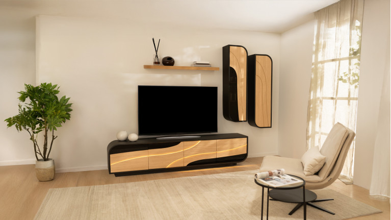 Meuble TV 4 portes NOVA | Design raffiné