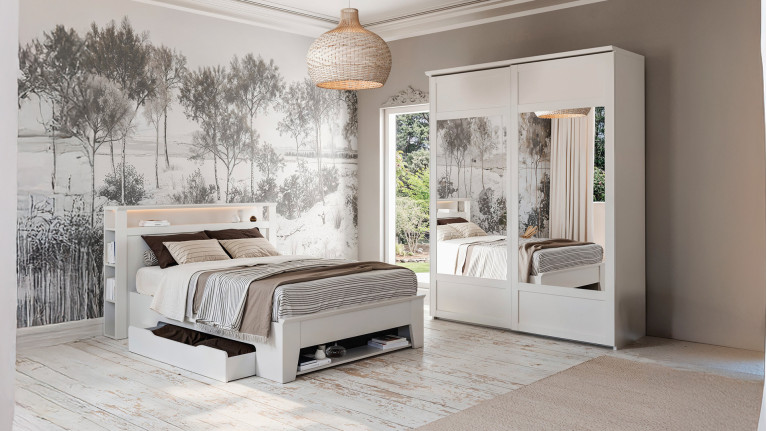 Lit avec tiroirs de...