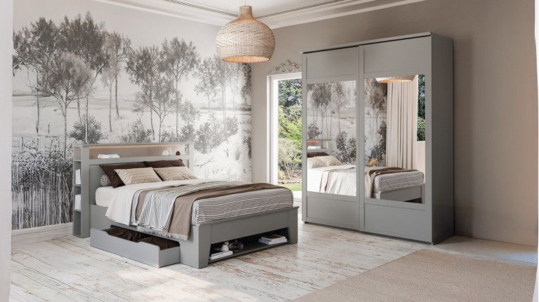 Lit avec tiroirs de...