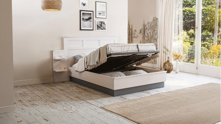 Lit BEAUMONT CELIO | Lit avec cadre de lit à tiroir