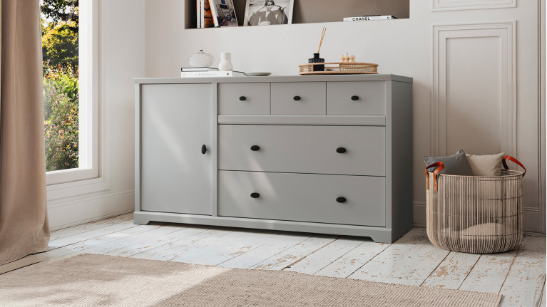 Meuble combiné BEAUMONT CELIO | Commode 3 tiroirs avec 1 porte