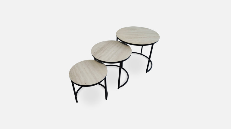 Tables basses gigognes TRINITY | Moderne et minimaliste