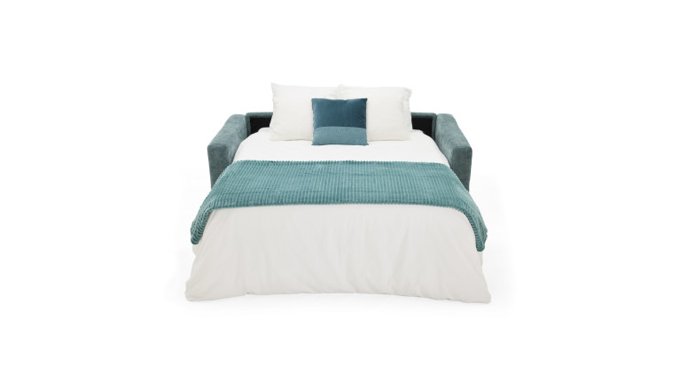 Canapé convertible avec têtières tissu TUCA | Allure contemporaine