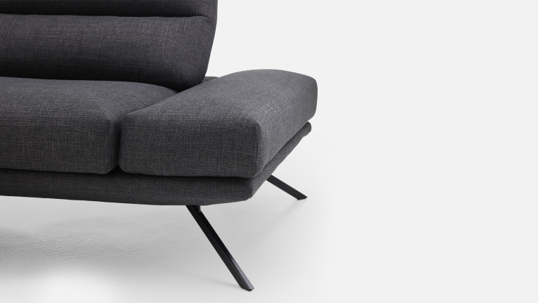 Canapé d’angle méridienne GIGI | Confort modulable avance-recul