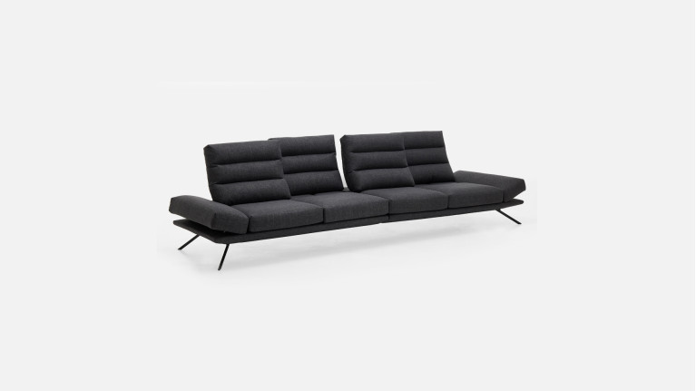 Canapé 4 places GIGI | Confort modulable avec dossiers avance-recul