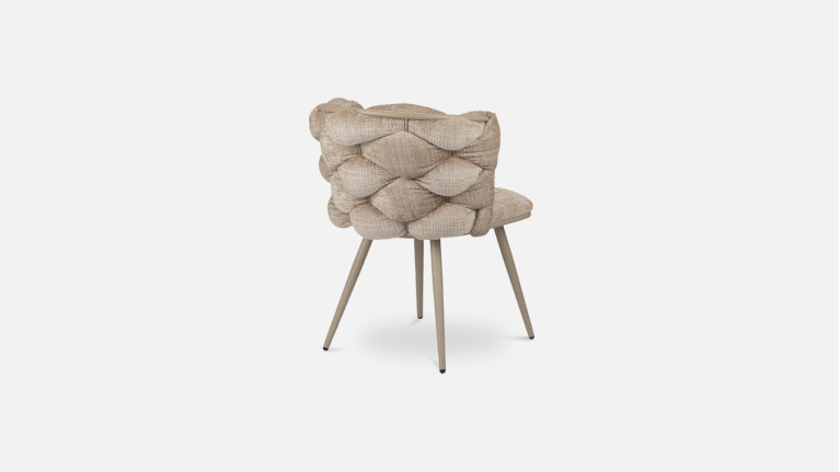 Chaise ROCK | Tissu chenille beige