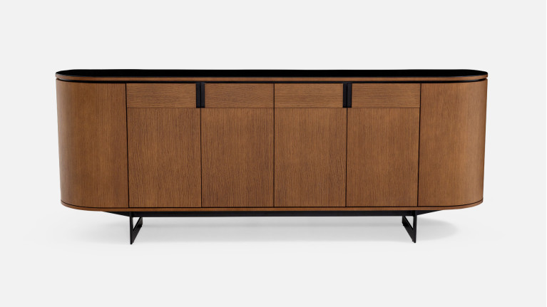 Buffet 4 portes noyer COSMOS