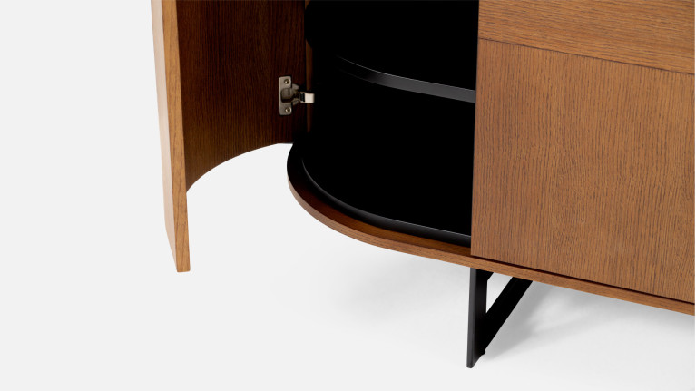 Buffet Cosmos noyer | Courbes douces et finitions haut de gamme