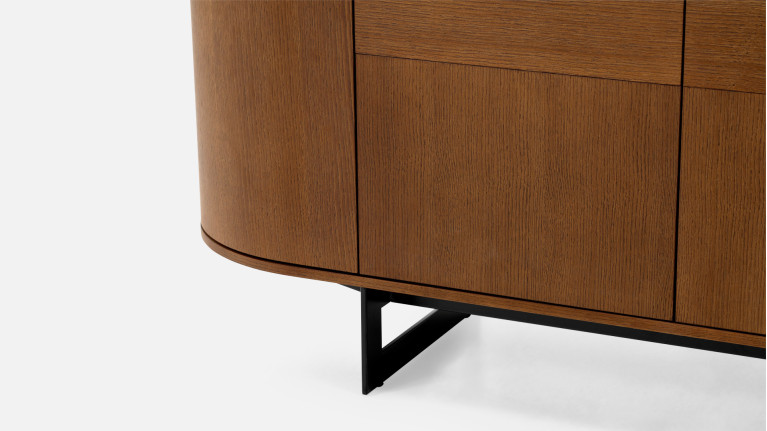 Buffet Cosmos noyer | Courbes douces et finitions haut de gamme