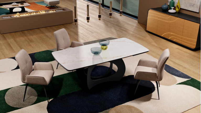 Table de repas extensible NOVA I Design et praticité