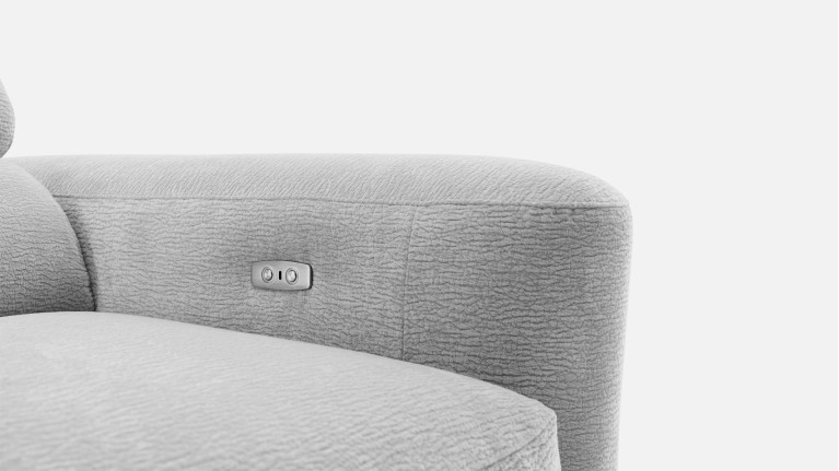 Canapé avec relaxation électrique RÉVÉLATION | Tissu beige