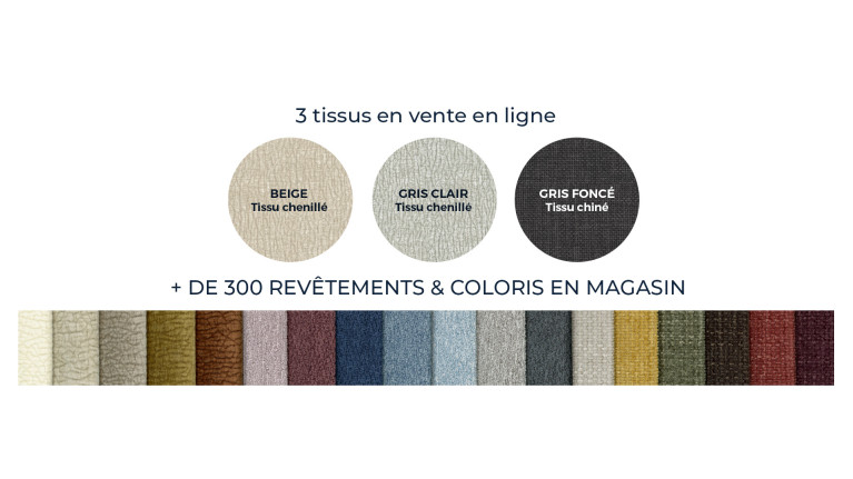 Canapé d’angle relaxation électrique RÉVÉLATION | Tissu gris