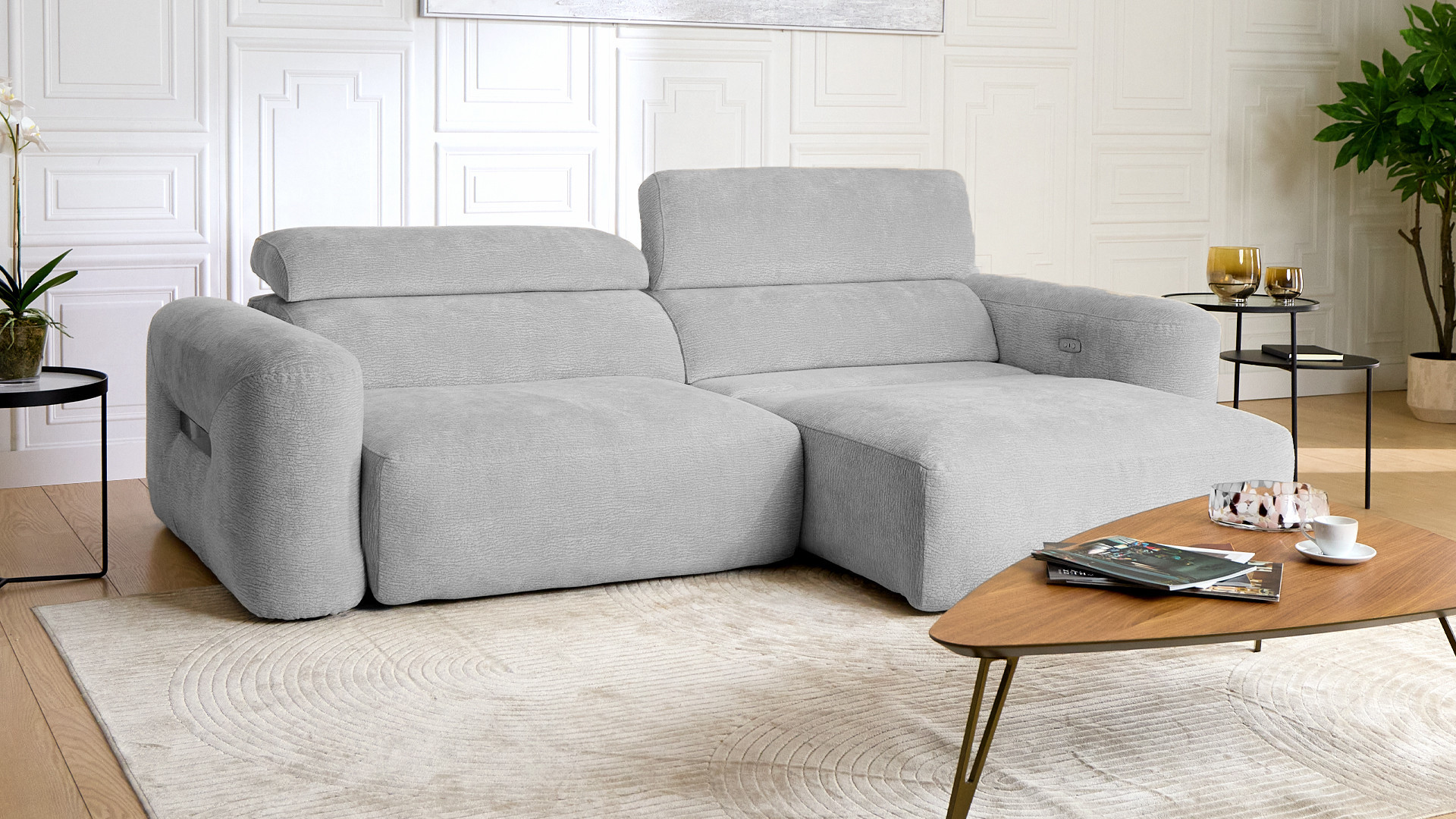 Canapé d’angle relaxation électrique RÉVÉLATION