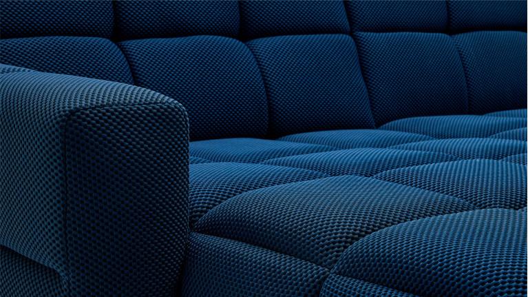 Canapé d'angle convertible tissu TETRIS | Design contemporain