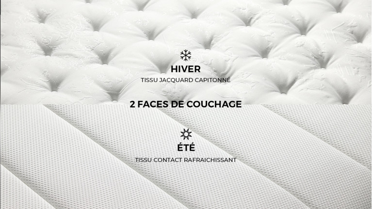 Matelas SUITE DIAMOND | Soutien ferme avec surmatelas au choix