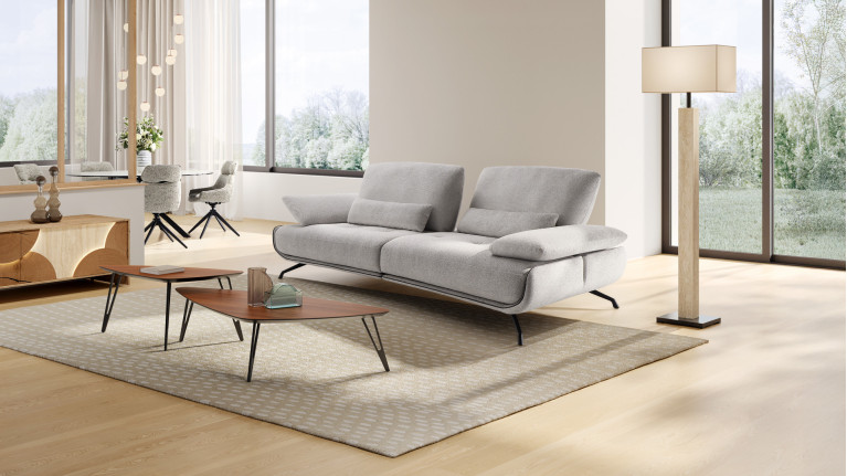 Canapé 3 places PACHA | Dossiers avance-recule & accoudoirs réglables