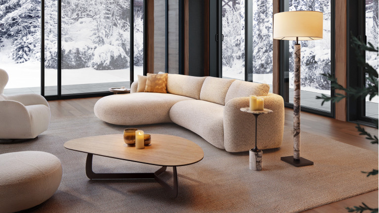 Canapé d’angle organique ASTRAL | Design fluide & modulable