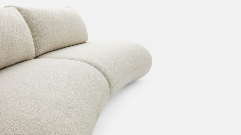 Canapé 4 places organique ASTRAL | Courbes douces & modulable