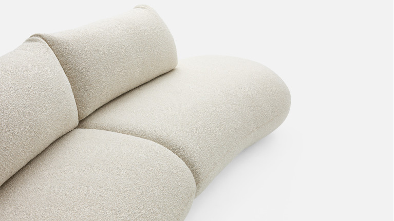 Canapé 4 places organique ASTRAL | Courbes douces & modulable