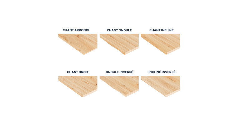 Table de repas ONTARIO en chêne massif | Plateau personnalisable