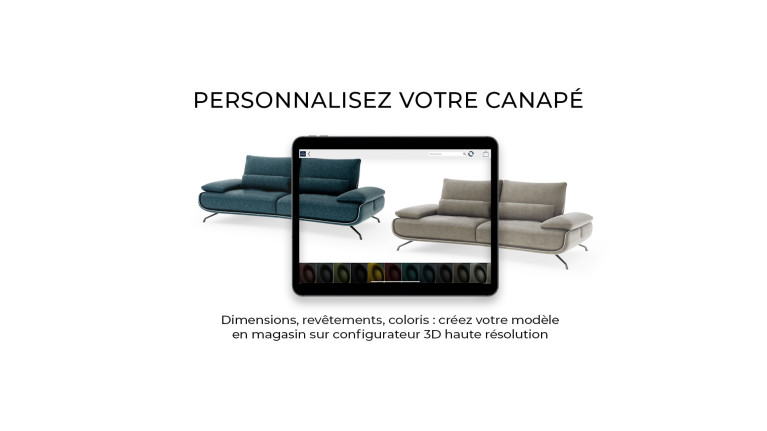 Canapé 4 places organique ASTRAL | Courbes douces & modulable