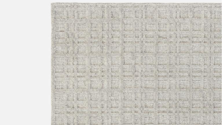 Tapis THATCH en laine | Tapis greige tissé main