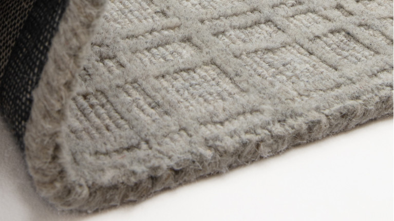 Tapis THATCH en laine | Tapis greige tissé main