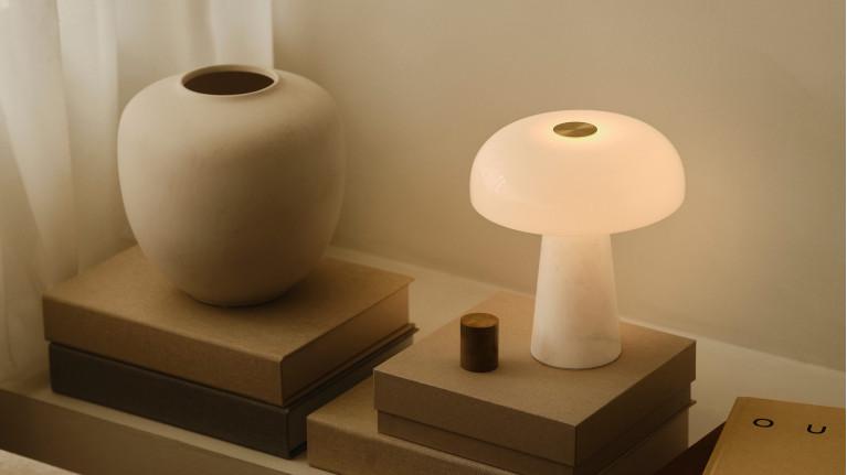 Lampe GLOSSY MINI en marbre | Lampe design nordique