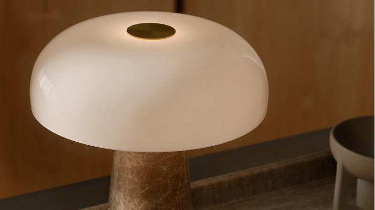 Lampe GLOSSY MINI en marbre | Lampe design nordique