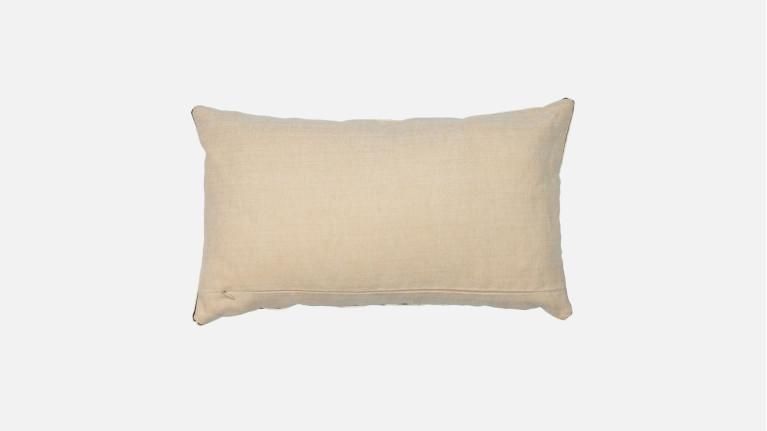 Coussin JOSHUA brodé | Coussin rayé 30x50 cm