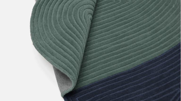 Tapis PEBBLE en laine | Tapis ovale graphique