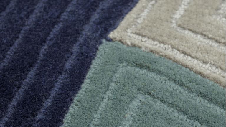 Tapis PEBBLE en laine | Tapis ovale graphique