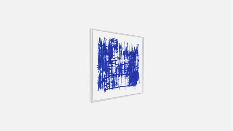 Tableau BLEU KLEIN C | Art abstrait plexiglass