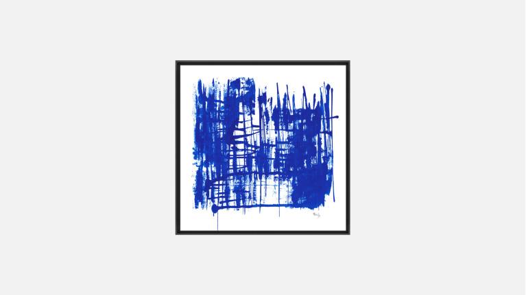 Tableau BLEU KLEIN C | Art abstrait plexiglass