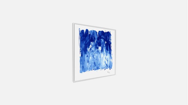 Tableau BLEU KLEIN F | Art abstrait plexiglass
