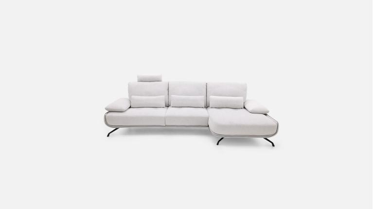 Canapé d'angle PACHA — Dossier avance-recule et accoudoirs ajustables