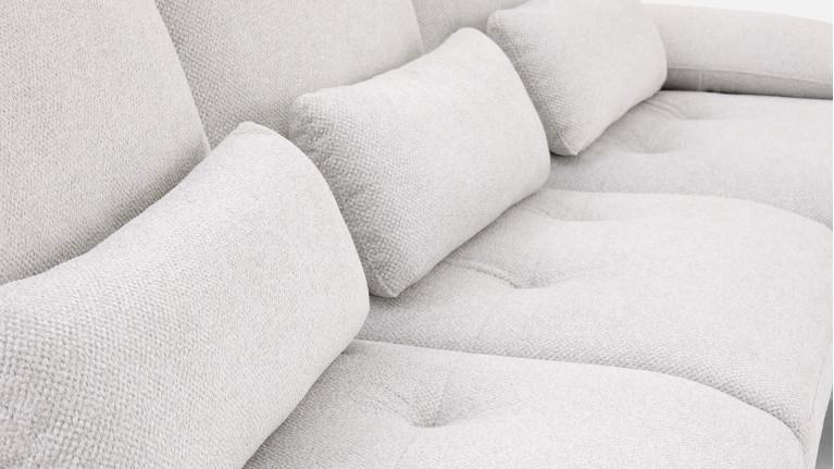 Canapé d'angle PACHA — Dossier avance-recule et accoudoirs ajustables