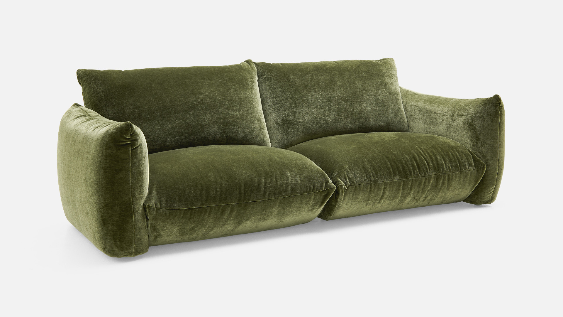 Canapé 3 places VELVETTE au toucher velouté et confort moelleux