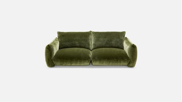 Canapé 3 places VELVETTE au toucher velouté et confort moelleux