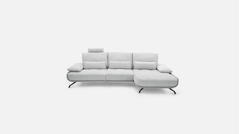 Canapé d'angle PACHA — Dossier avance-recule et accoudoirs ajustables