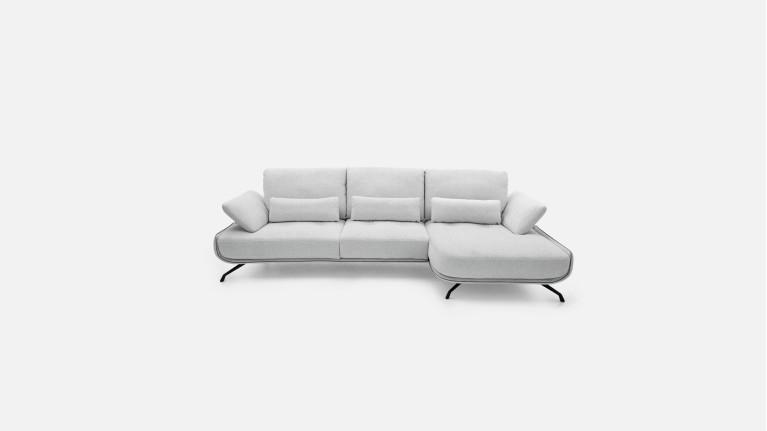 Canapé d'angle PACHA — Dossier avance-recule et accoudoirs ajustables