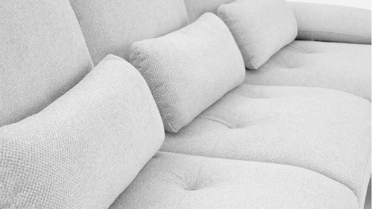 Canapé d'angle PACHA — Dossier avance-recule et accoudoirs ajustables