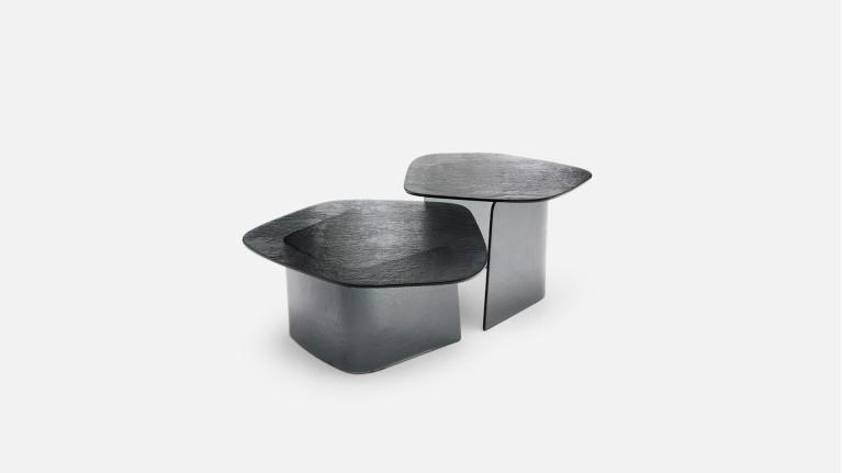 Table basse ISOLA en verre fusion | Table basse sculpturale