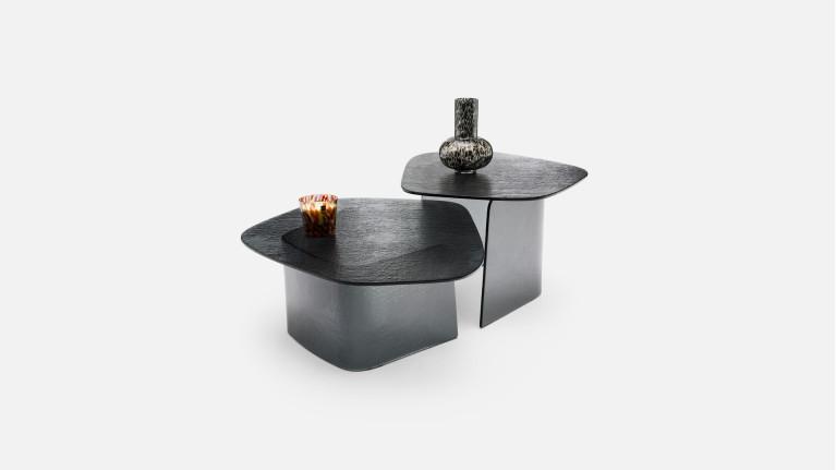 Table basse ISOLA en verre fusion | Table basse sculpturale