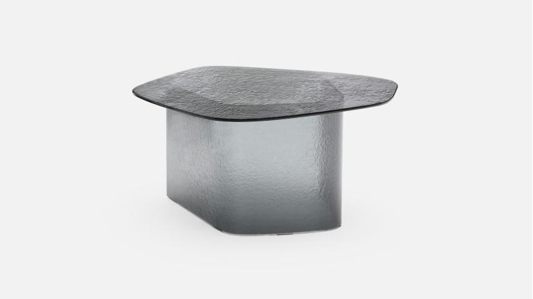 Table basse ISOLA en verre fusion | Table basse sculpturale